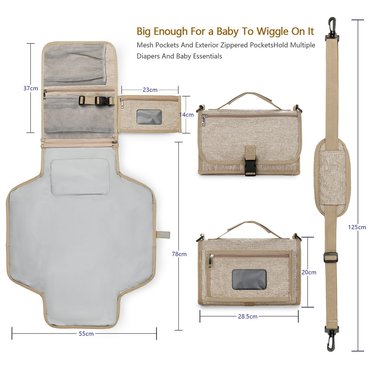 Trefo Baby™ Ultra-Comfy Foldable Waterproof Baby Diaper Changing Pad.